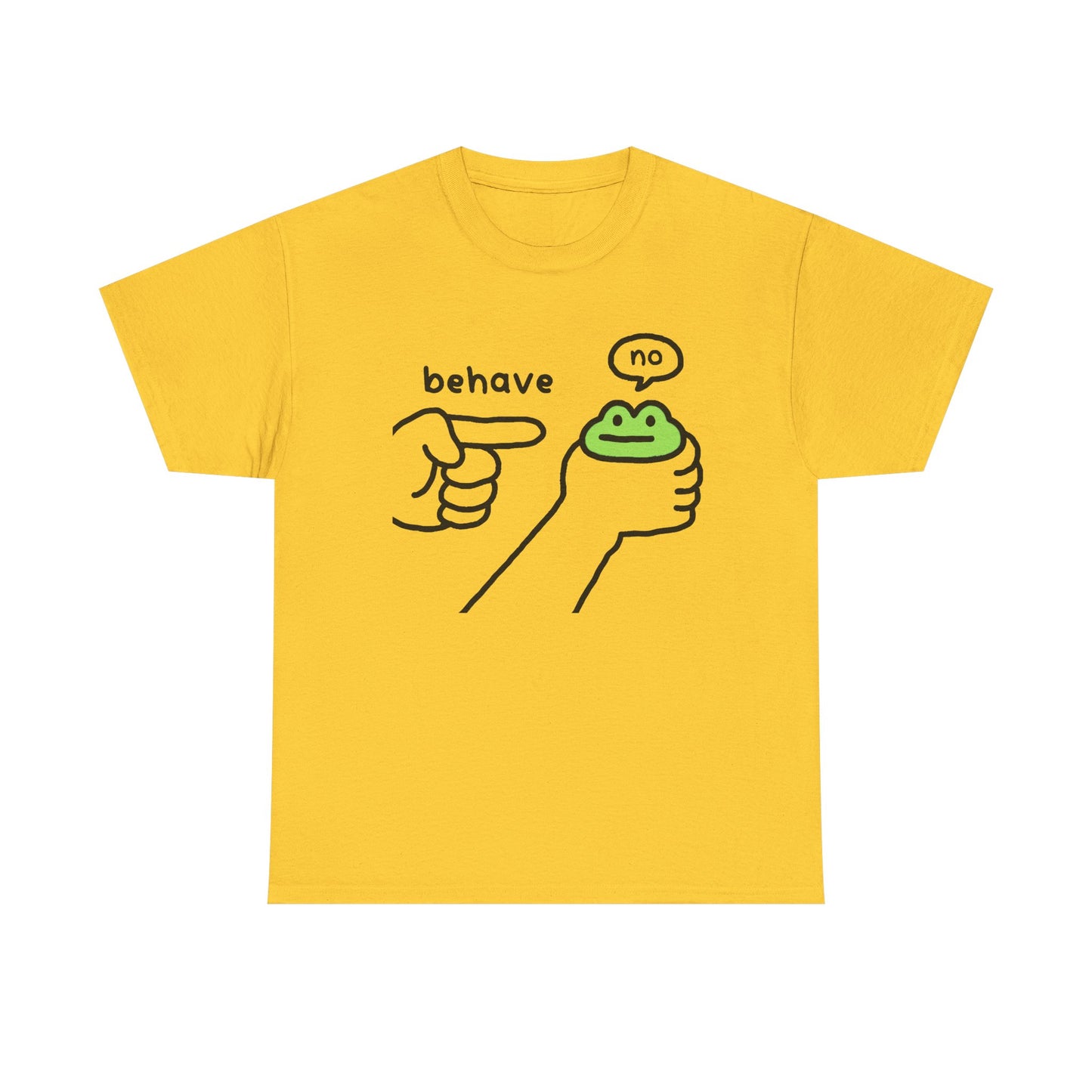 Frog Meme Shirt – “Behave / No”