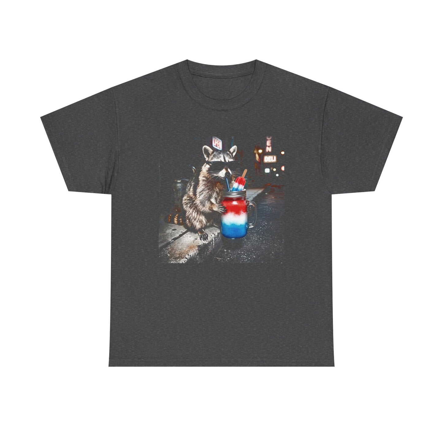 Funny 4th of July Raccoon Tee