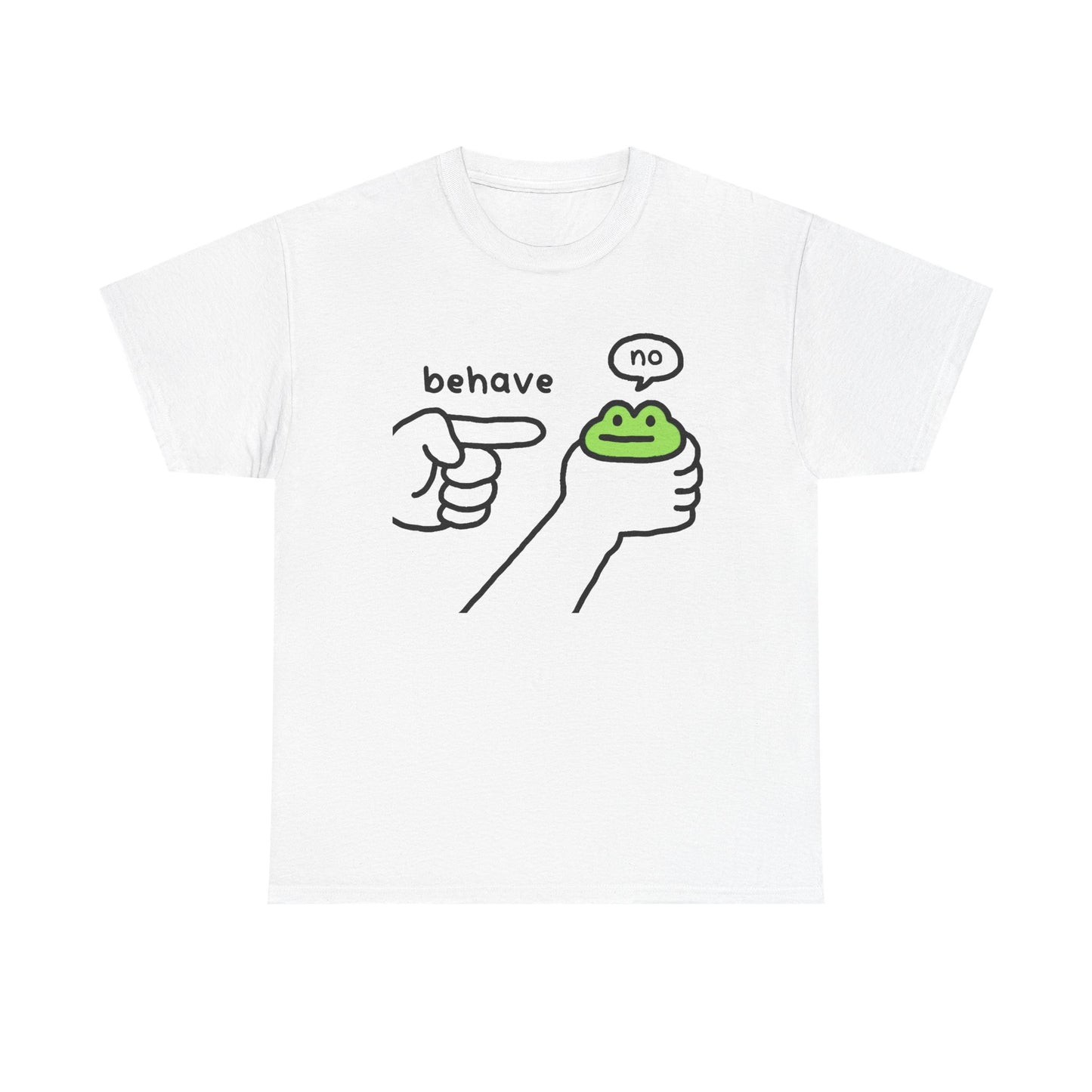 Frog Meme Shirt – “Behave / No”