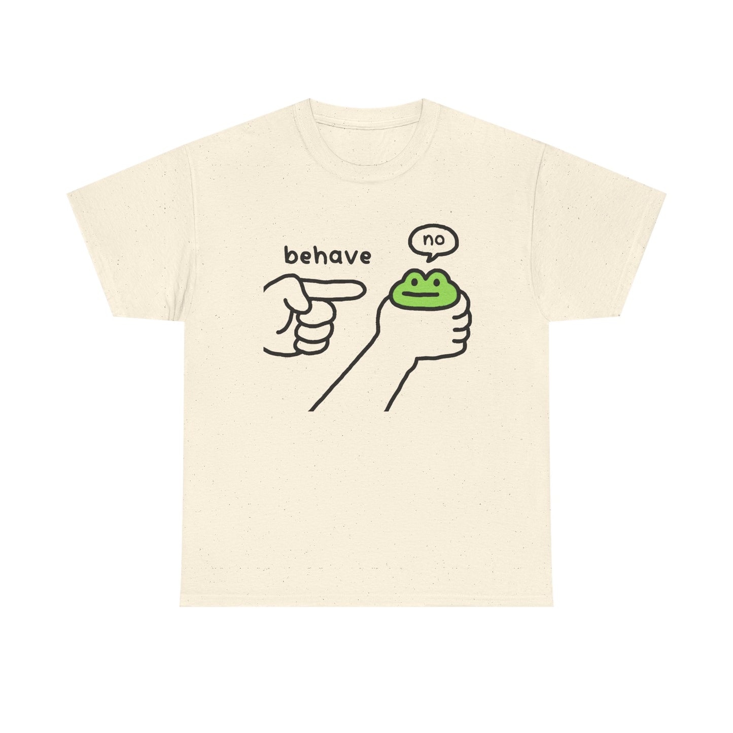 Frog Meme Shirt – “Behave / No”