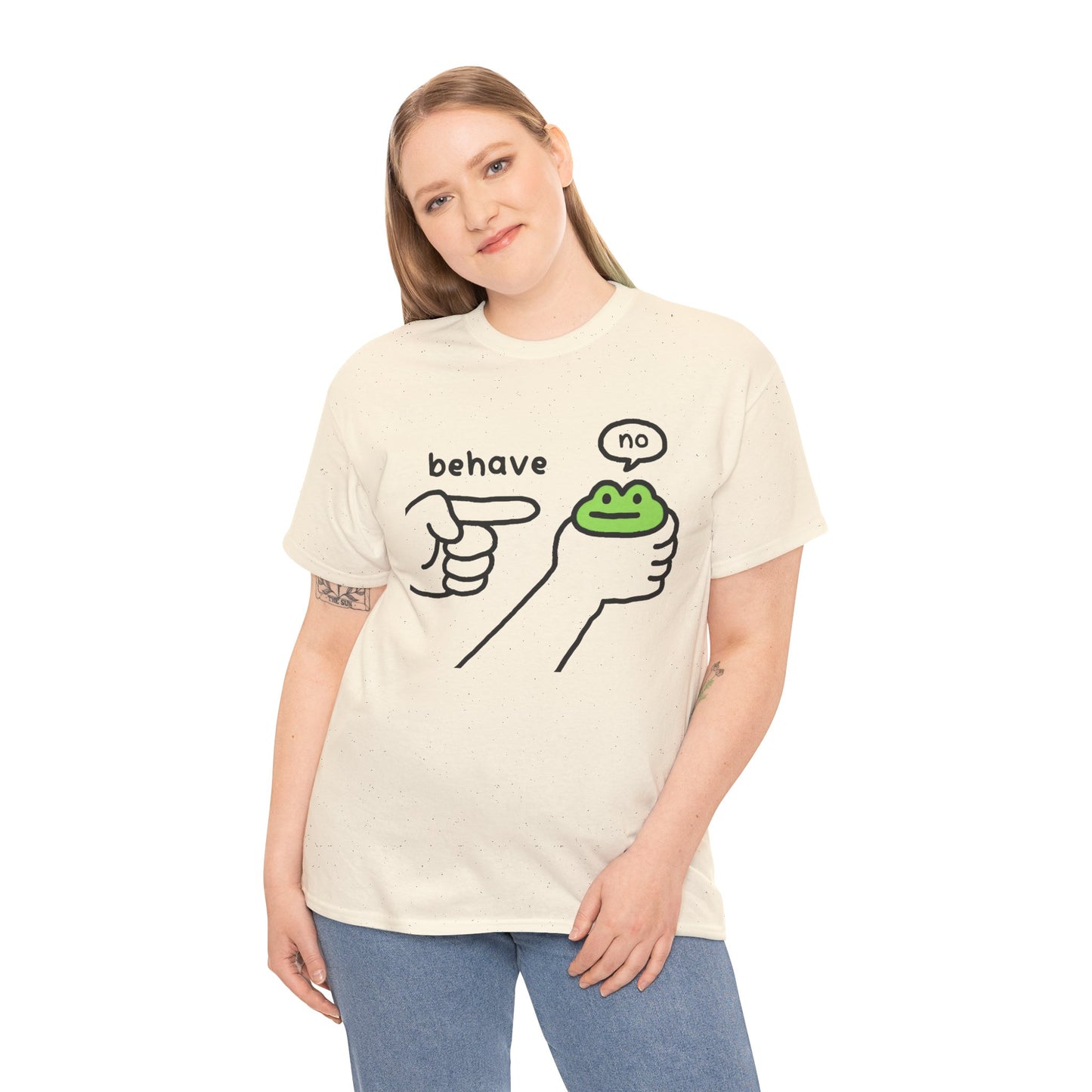 Frog Meme Shirt – “Behave / No”